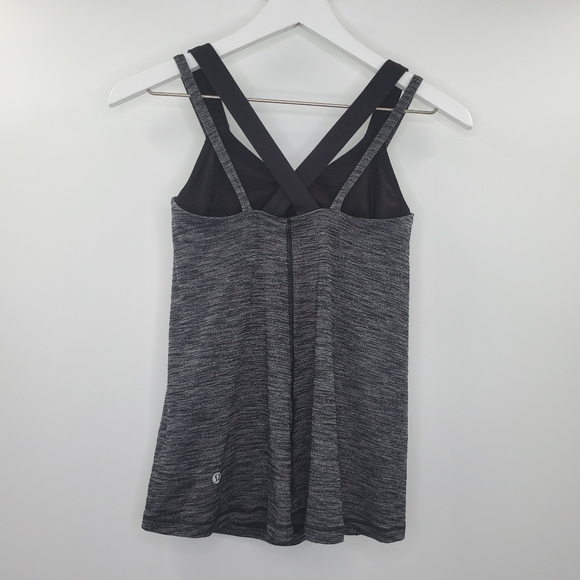 Lululemon Run For Gold Tank Heathered Gray Rare - Picture 4 of 7